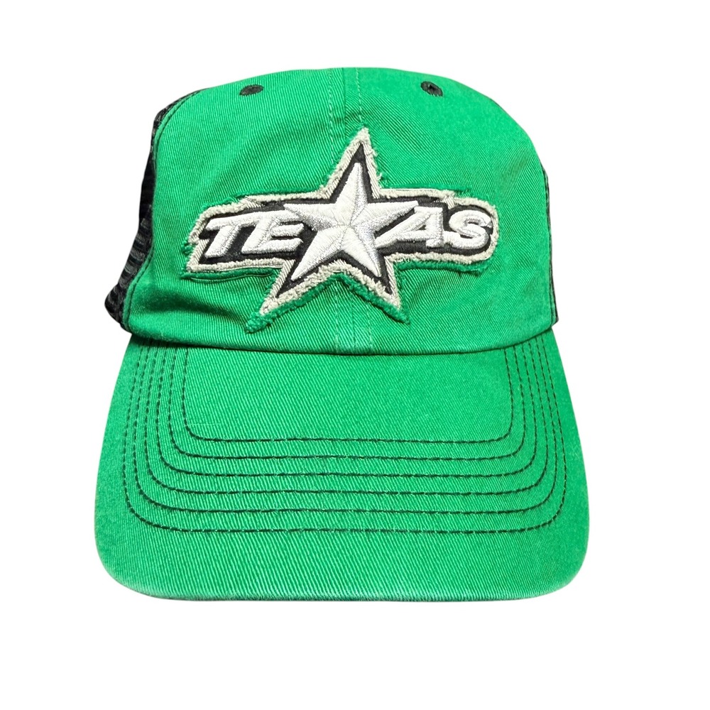 Texas Stars‎ AHL 47 Brand Trucker Hat Green Black Mesh Stretch Fit Cap OSFA